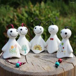 Decorative Figurines Japanese Cartoon Hanging Porcelain Wind Chimes Outdoor Bells Garden Home Decoration Sunny Dolls Decorations Decor