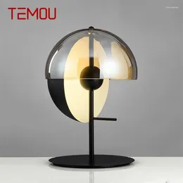 Table Lamps TEMOU Modern Lamp Bedroom Design E27 Desk Light Home LED Lighting Decorative For Foyer Living Room Office