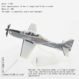 Aircraft Modle JASON TUTU Embraer A-29 Super Toucan Fighter Aircraft Diecast 1/100 Scale Miniature Planes A29 Airplane Model Dropshipping Y240522