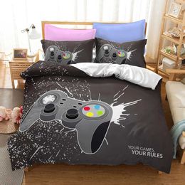 Bedding sets 3d Digital Gamer Print Set Quilt Cover with cases Twin 3Pcs Video Game Comforter Full Queen King Double Size H240521 P584