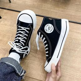 Casual Shoes Women's Canvas 2024 Spring Lace Up Round Toe Causal Flat Student Sneakers Girls Skateboard Vulcanized Tennis Women