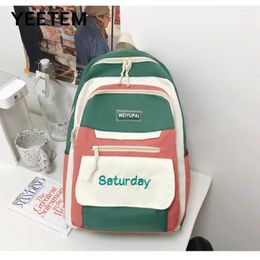 Backpack Student Korean Trend Letters Japanese Schoolbags Large Outdoor Travel Backpacks Casual School Bag Computer