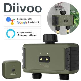 Diivoo 1/2/3 Zone Garden Watering Timer Wifi Automatic Drip Irrigation Controller Water Garden Automatic Watering System 240516