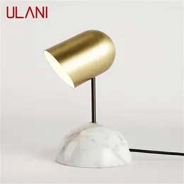 Table Lamps ULANI Modern Lamp Simple Fashion Marble Desk Light LED For Home Bedroom El Living Room Decorative