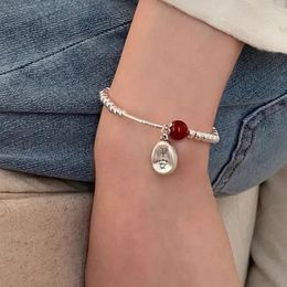 Link Bracelets Chinese Style Red Agate Bracelet For Women Light Luxury Sweet Niche Design All Kinds Of High-end Jewelry Hand Ornaments