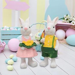 Garden Decorations 2x Easter Figurines Statues Gifts Home Decor Sculptures