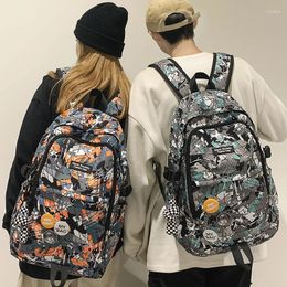 Backpack Cool Men Camouflage Women High Capacity Shoulder Bag 2024 Male Graffiti Female College Bags Girl Boy School