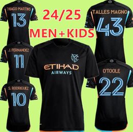 New York City FC 2024 2025 Soccer Jersey Kid Kit Men Major League 24/25 Football Shirt Primary Home NYCFC Sky Blue Away Black TALLES MAGNO FERNANDEZ RODRIGUEZ KEATON 665