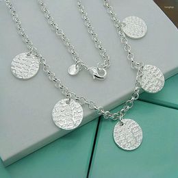Pendants CHUANGCHENG 925 Sterling Silver OTTOMAN COIN GYPSY Pendant Chain Necklace Fashion Jewelry