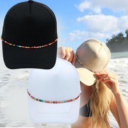 Ball Caps Colored Chain Blank Trucker Hat Customizable Baseball Cap Beach Net Pinkycolor Summer Women Sun Hats Adjustable Unisex