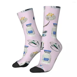 Men's Socks Tools Of The Trade PALE PINK Anesthesia Anaesthesia Harajuku Super Soft Stockings All Season Long Accessories