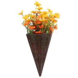 Decorative Flowers Wall Hanging Artificial Farmhouse Decoration Front Door Basket Simulation Fake