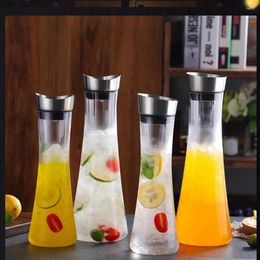 Water Bottles 1000/1500ML Cold Kettle PC Plastic Juice Jug Heat Resistant Explosion Proof Large-Capacity Wine Binding Pot For KTV Bar Home