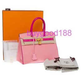 Aa Biriddkkin Delicate Luxury Womens Social Designer Totes Bag Shoulder Bag Rare 30 Hss Special Order Handbag in Pink Leather Bghw Fashion Womens Bag