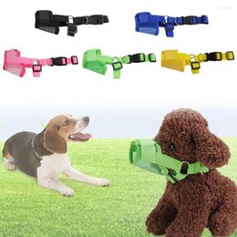 Dog Collars Anti Barking Muzzle For Small Large Dogs Adjustable Mesh Breathable Pet Mouth Muzzles Nylon Straps Accesso B0C8