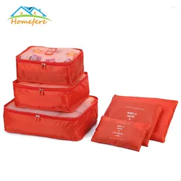 Storage Bags Fast 6PCS Travel Mesh Organiser Bag Luggage For Clothing Suitcase Packing Cube Portable Case