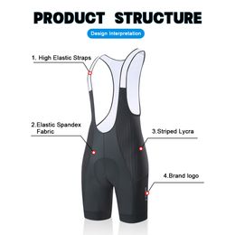 X-TIGER Pro Men's Cycling Bib Shorts Bretelle Professional Cyclist MTB Road Tights Bicycle Clothing For Long Distance Riding