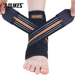 AOLIKES 1PCS Sport Breathable Protector Adjustable Ankle Pad Protection Elastic Brace Guard Support Football L2405