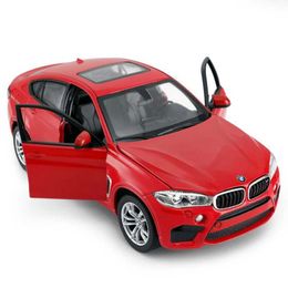 Diecast Model Cars 1/24 X6 X6M Coupe Alloy Sports Car Model Diecast Metal Toy Vehicles Car Model High Simulation Collection Childrens Toys Gift