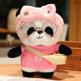 Plush Dolls 28cm cute panda plush toy cute soft filled cartoon animal doll Christmas gift H240521 8IGA