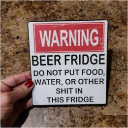 Fridge Magnets Beer Magnet Stickers Metal Sign Home Decorations Mtipurpose Imanes Para El Refrigerador For 230711 Drop Delivery Dhoih