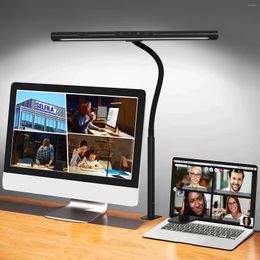 Table Lamps LED Clip Computer Foldable Swing Arm Reading Light Screen Hanging Dimmable Desk For Bedroom Study Room