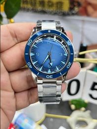 41mm summer blue black stainless steel men watch mens wristwatch automatic movement sapphire crystal waterproof VS top quality vintage Father gift birthday good