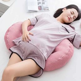 Maternity Pillows Multi functional cotton pregnancy pillow - U-shaped waist support and abdominal sleep pillow Y240522