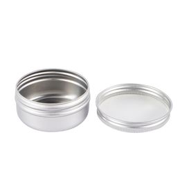 20Pcs Aluminium Jars 50/100ML Refillable Empty Metal Pot Mini Portable Jewellery Container Travel Sample Pot Organiser for Cosmetic