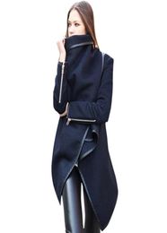 2019 New Fashion Women Asymmetric Coat Autumn Thin Jacket Female Temperament Overcoat Loose Long Poncho Outerwear6103772