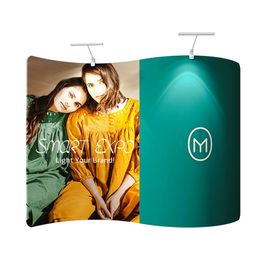 Custom Tension Fabric Displays 8ft Smooth and Portable Banner
