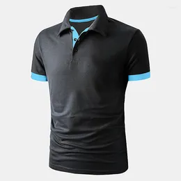 Men's Polos POLO Shirt Loose Collar Short Sleeved T-shirt Summer Comfortable Slim Fit Business Casual Multi ColorS