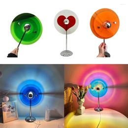 Table Lamps USB Lamp Romantic Love Projector With On/off Switch Shadow Desk For Pography Party Home Living Room Decor