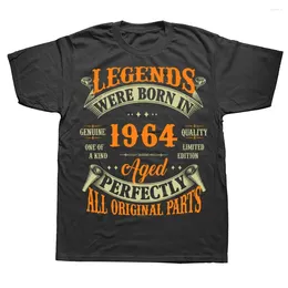 Men's T Shirts Novelty Legends In 1964 59 Years Old Streetwear Short Sleeve Birthday Gifts Summer Style T-shirt Mens Clothing