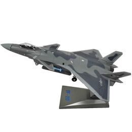 Aircraft Modle Die cast 1/100 scale fighter jet model J20 alloy material simulation aircraft toy display collection gift decoration S2452204