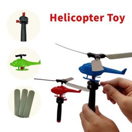 Aircraft Modle 1 aviation model cable helicopter flying Drstring small Aeroplane outdoor game Drstring interactive toy Childrens Day gift S5452138