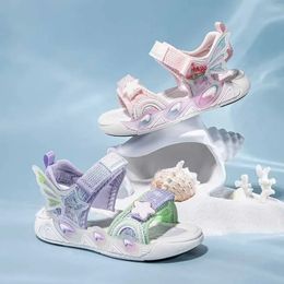 Fashion Kids Sandals for Girls and Boys Summer Sandals Sport Sandals Shoe Shoe Shoeps Rain Flats Scarpe 240513