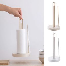 Rack Bathroom Holder Tissue Kitchen Tools Organizer Paper Towel Stand Durable Round Storage Roll