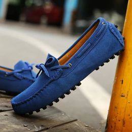 Size 3849 Luxury Men Loafers Soft Moccasins Summer Shoes Man High Quality Mens Casual Suede Genuine Leather Driving Flats 240518