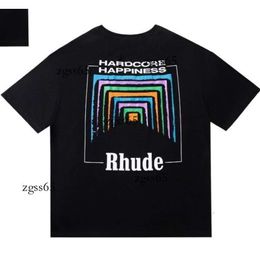 Rhude Spring Summer Rhude T Shirt Man T Shirts Women Tees Skateboard Oversize Men Short Sleeve Rhude T-Shirt Luxury Brand Men's T-Shirts US SIZE S-Xxl 858