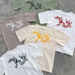 Men's T Shirts Men T-Shirt Cotton Oversized Summer Printed Graphic Harajuku Hip Hop Loose Tops Tees Women Korean Fashion Y2k Aesthetic