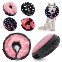 Dog Apparel Inflatable Pet Collar Anti-bite Neck Elizabethan Cute Cat Puppy Protective E Cone For Small Large Dogs