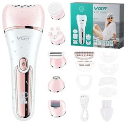 Original VGR Electric Women Epilator Female Shaver Leg Body Hair Removal Lip Chin Depilatory Lady Bikini Trimmer Facial Hair Re 240509