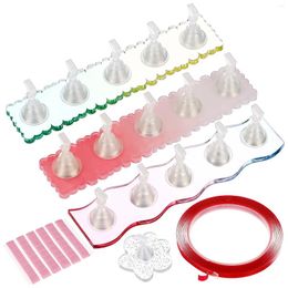 Nail Art Kits Stand Set Press On Painting Display Petal Sticky Putty Nails Tips Practise Plastic Adhesive