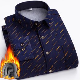 Mäns långärmad flanellskjorta pläd mönster avslappnad skjorta för män