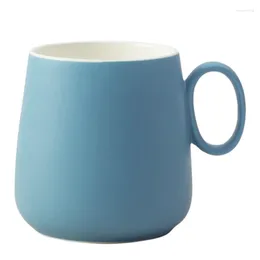 Mugs Ceramic Mug Leisure Milk Tea Shop Pot-Bellied Cup Single Ear Handle Mark Coffee