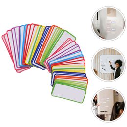 Magnetic Labels Whiteboard Stickers Refrigerator Magnets Erasable Card Name Tags Coloured Dry Erase Markers Strips for Wipe off