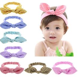 Hair Accessories 1 Pcs Hair Bandage Tie Band Headband Bow Turban Children Newborn Kids Baby Girl Accessories Bowknot Rabbit Ear Headwear Y240522