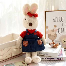 Plush Dolls 1pc 30cm/45cm/60cm/90cm Kawaii Bunny Rabbit Plush Dolls Stuffed Animals Soft Skirt Clothes Hare Toys for Girls Children Gifts H240521 7I5P