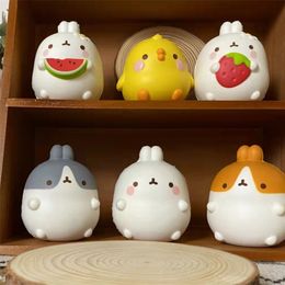 adult kids Cute Chick Rabbit Strawberry Jumbo Squishy Kawaii Animal Slow Rising Stress Ball fidget toys Squeeze food y240514